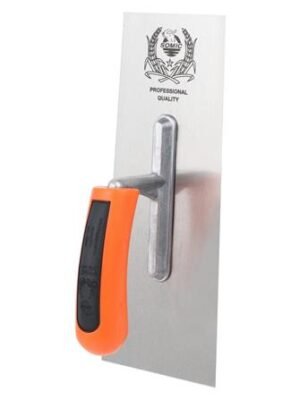 FINISHING TROWEL WITH PLASTIC HANDLE SOMIC 10IN BLACKORANGE