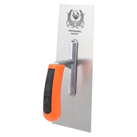 FINISHING TROWEL WITH PLASTIC HANDLE SOMIC 10IN BLACKORANGE