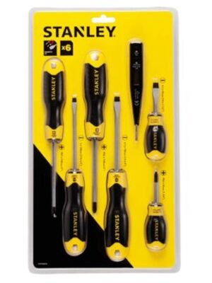 STANLEY SCREWDRIVER GRIP SET 6PCS ((92002)
