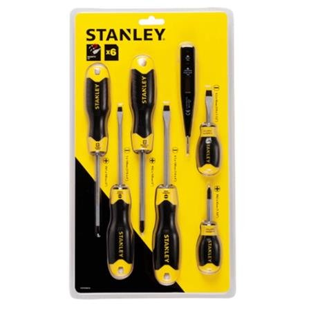 STANLEY SCREWDRIVER GRIP SET 6PCS ((92002)