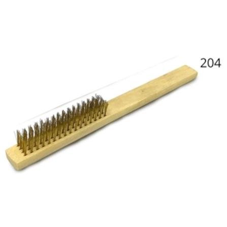 BRASS WIRE BRUSH 4 ROW (BWB204)