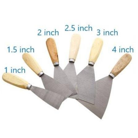 IRON BULL 4 PAINT SCRAPERS + HANDLE