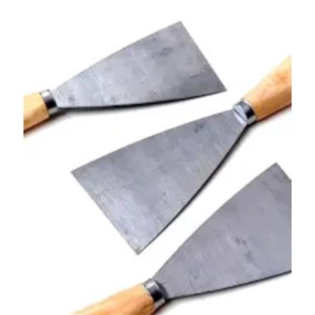 IRON BULL 3 PAINT SCRAPERS + HANDLE