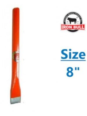 8 FLAT IRON BULL CONCRETE CHISEL ORANGE