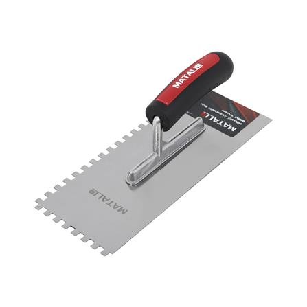 NOTCHED TROWEL WITH PLASTIC HANDLE MATALL 6MM
