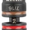 Klein Tools 32933 Klein Tools 32933 Impact Driver SAE 7in1 Impact Rated Socket Set 3 Flip Sockets with 6 Hex Driver Sizes and 14Inch Bit Holder 5Inch Shaft