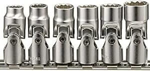 Genius Tools 6 Piece 14 Drive SAE Universal Hand Socket Set (12Point) CRV Steel US206S
