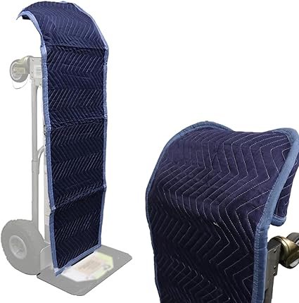 BoxerTool Quilted Hand Truck Cover 52 cm x 17 cm Round Top Appliance Dolly Cover Moving Pad Woven CottonPolyester Hand Truck Pad Quilted Furniture Pad for Moving