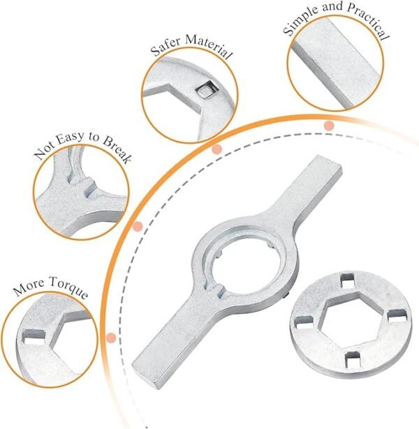 71fE1tTscL._AC_SX679_.jpg Blutoget TB123A Washer Spanner Wrench Replacement for GE Whirlpool Washing machine 11116 cm tub nut wrench Replaces TB123A TB123B ERTB123A AP6832671 AP4503397