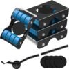 New Upgrade Furniture Sliders Furniture Lift Mover Tool Set 4 Metal Slider with 8 Wheel Each for Easy Moving Heavy Duty Appliance Roller Dolly for Couches Sofas + More Load Capacity Up to 750lbs