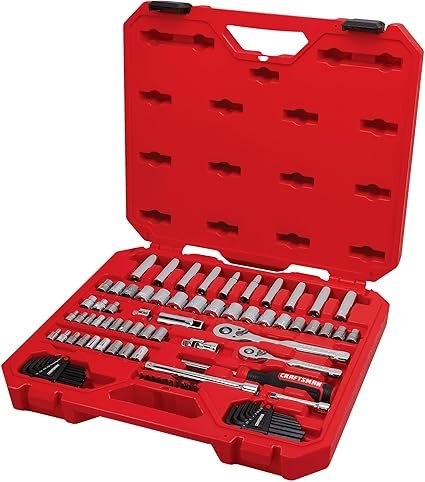 71jOGDX8eZL._AC_SX425_.jpg CRAFTSMAN Mechanics Tool Set 83 Piece Hand Tool and Socket Set SAEMetric (CMMT12121)