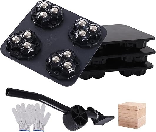 New Upgrade Furniture Sliders Furniture Movers with Wheels Furniture Lift Mover Tool Set with 360° Rotatable Wheels Furniture Dolly for Moving Heavy Duty Sofa Bed Load Capacity Up to 600lb