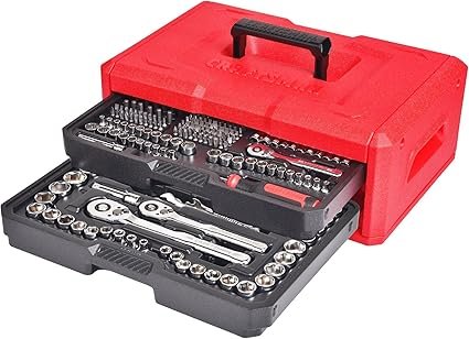 CRAFTSMAN Mechanics Tool Set 256Piece Hand Tool and Socket Set with 2Drawer Tool Box (CMMT45256)