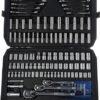 Amazon Basics Mechanic's Socket Tool Set With Case SAE and Metric Sizes 201Piece